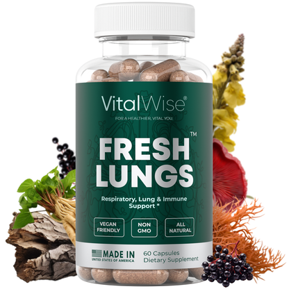 VitalWise | Cápsulas respiratorias naturales - 1 paquete